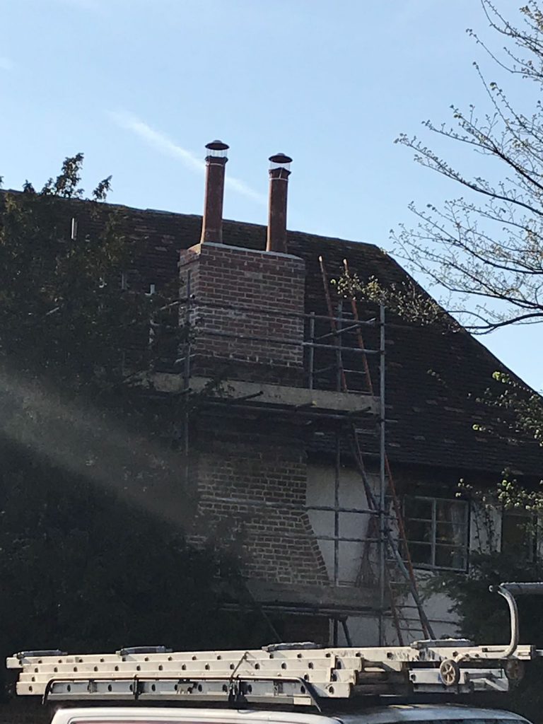 Lime and Cement Chimney Rebuild